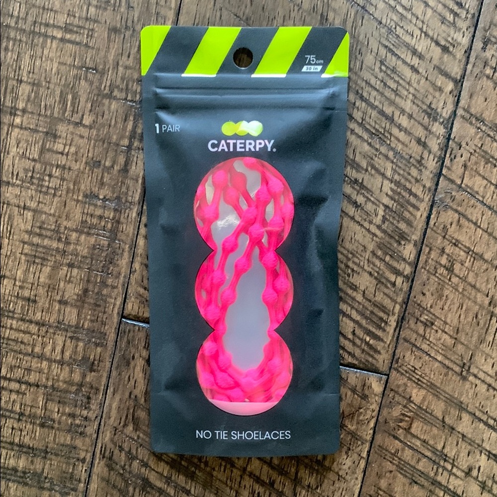 Caterpy No Tie Shoelaces - Pink